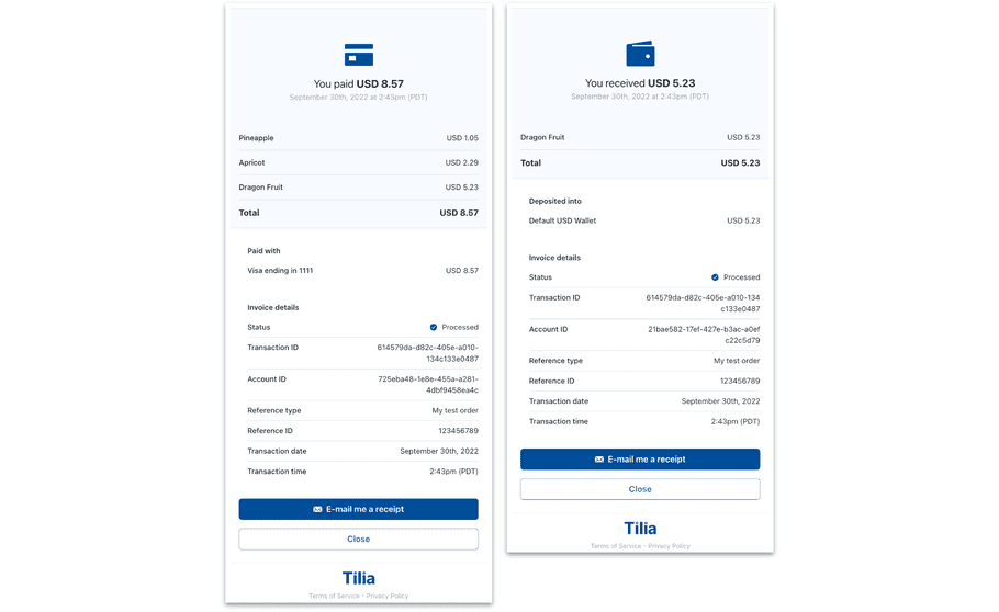 Transaction Details Example